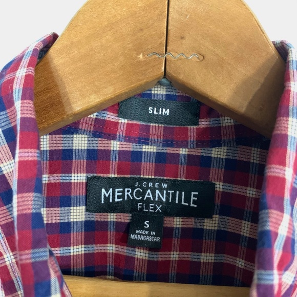 J. CREW MERCANTILE L/S Plaid Flex Slim Fit Shirt - Picture 3 of 6